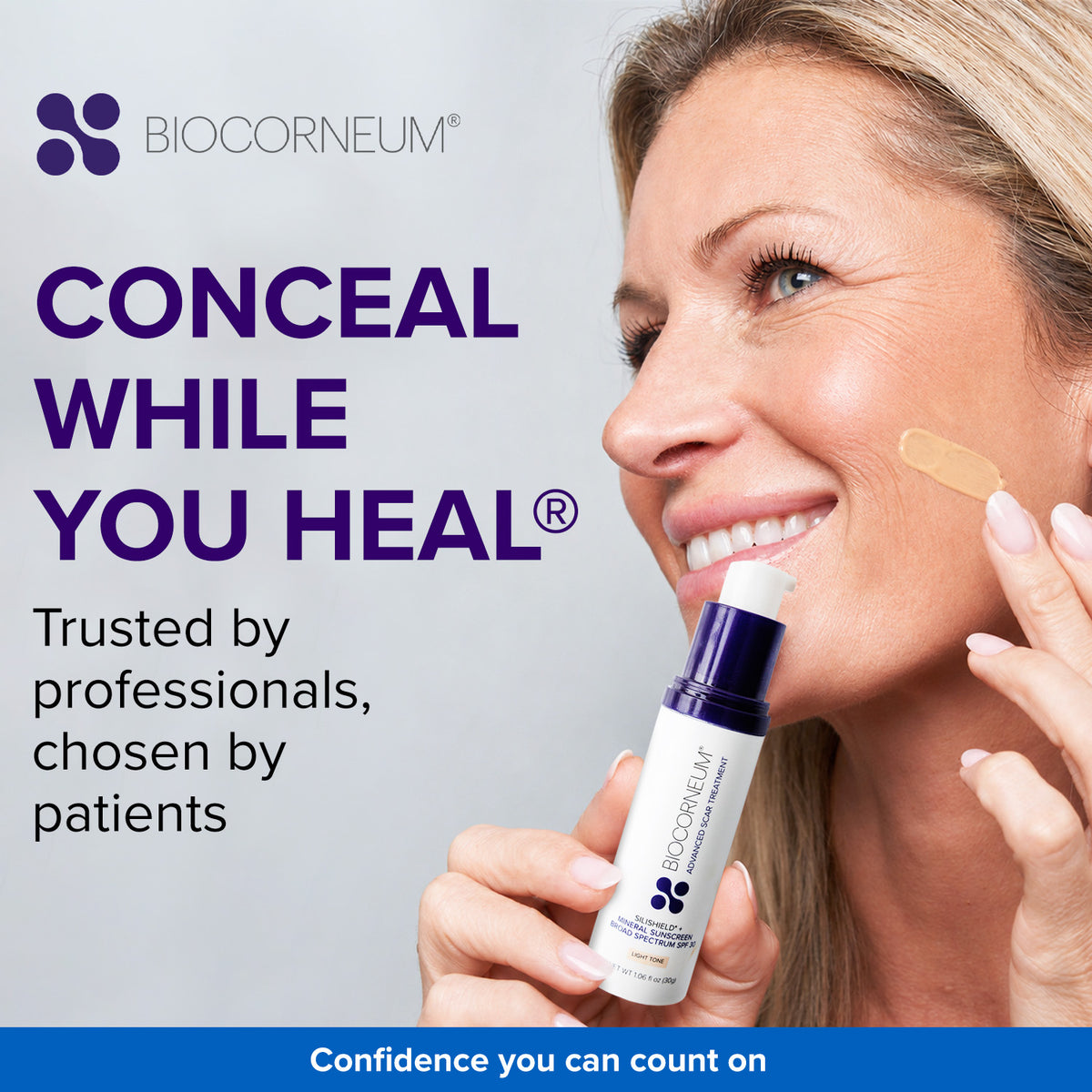 BIOCORNEUM + Tinted Mineral SPF 30, Light Tone, 30g