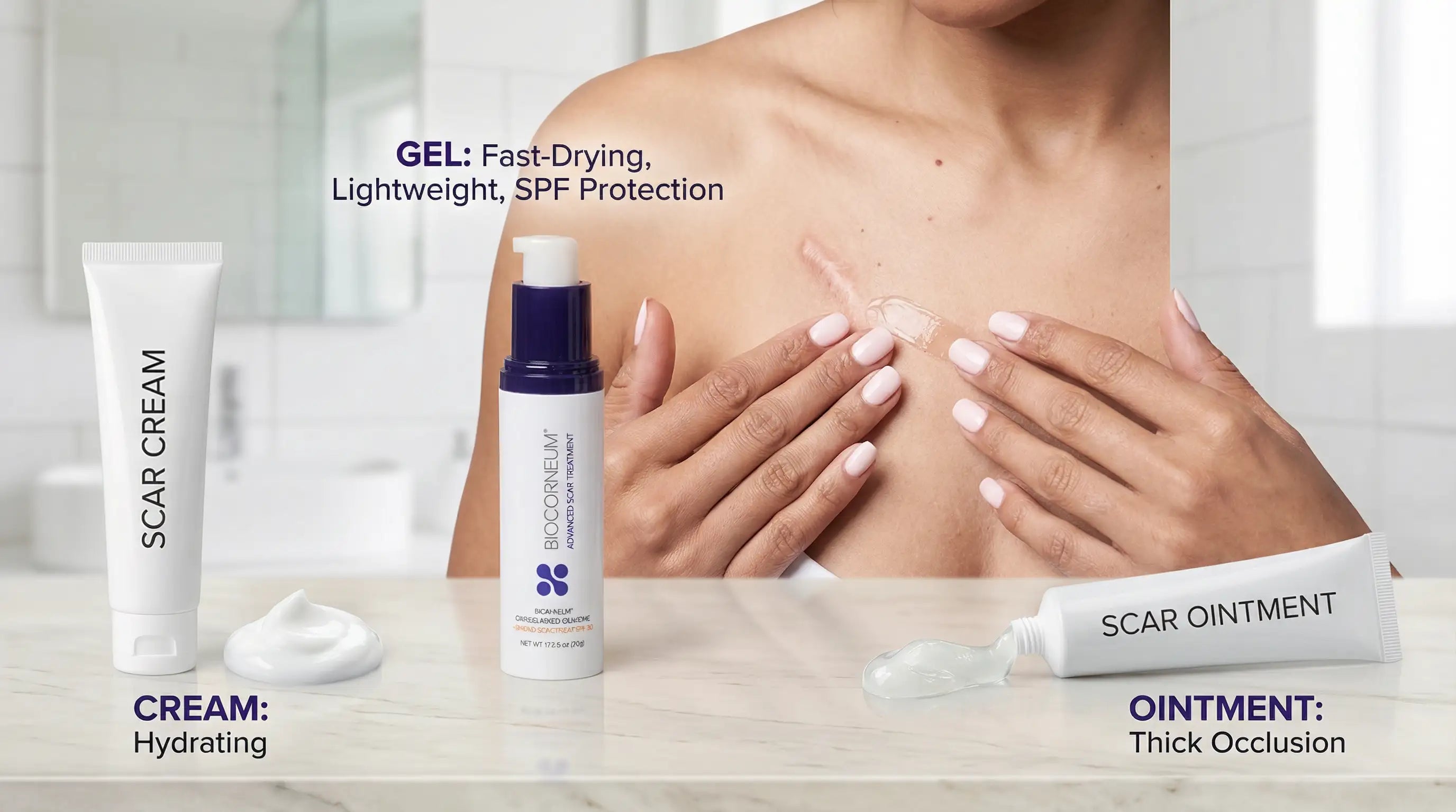 Scar Cream Guide: Creams vs Gels vs Ointments | BIOCORNEUM
