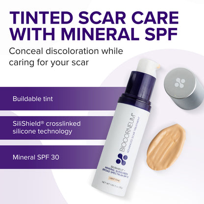 BIOCORNEUM + Tinted Mineral SPF 30, Light Tone, 30g